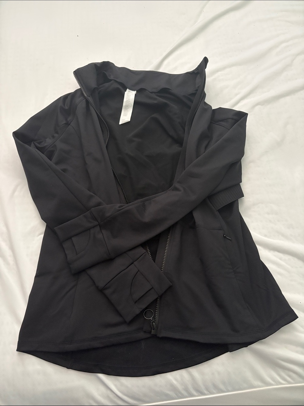 Fabletics Black Zip-Front Women's Athletic Jacket NWOT